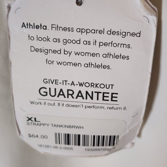 Athleta Strappy White Tankini Swim Top XL NWT - Picture 9 of 13